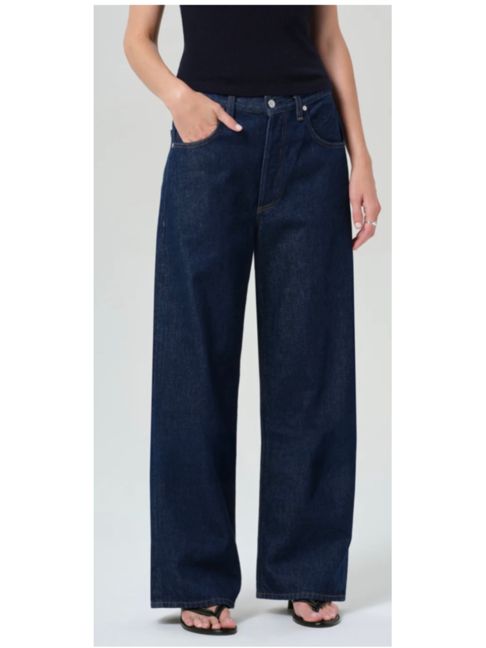 Women's Citizens of Humanity Ayla Baggy Dark Blue Jeans Sz 29 - Picture 4 of 16